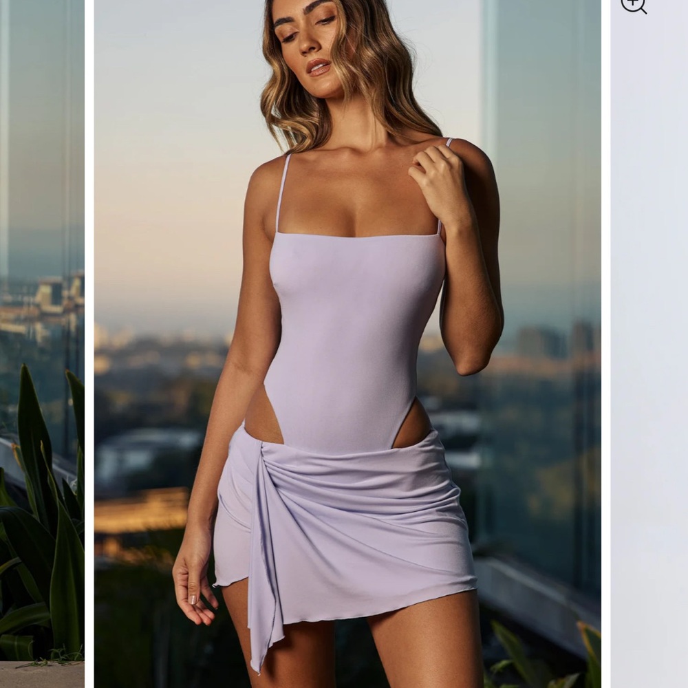 Oh Polly Lavender Cutout Dress